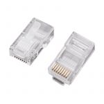Джек компьютерный RJ45 (8P8C) кат.5E (уп.100шт) Rexant 05-1021 Джек компьютерный RJ45 (8P8C) кат.5E (уп.100шт) Rexant 05-1021