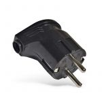 Вилка электрическая угловая 16А 250В с заземл. черн. (еврослот) UNIVersal А0105 Вилка электрическая угловая 16А 250В с заземл. черн. (еврослот) UNIVersal А0105
