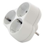 Тройник с заземл. круглый 16А 250В (еврослот) бел. UNIVersal АК303 Тройник с заземл. круглый 16А 250В (еврослот) бел. UNIVersal АК303