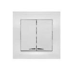 Выключатель 2-кл. СП Бриллиант 10А IP20 с подсветкой бел. UNIVersal 7947410 Выключатель 2-кл. СП Бриллиант 10А IP20 с подсветкой бел. UNIVersal 7947410