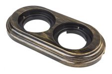 Рамка 2-м Лизетта ретро ABS-пластик бронз. Bironi BF1-620-25 Рамка 2-м Лизетта ретро ABS-пластик бронз. Bironi BF1-620-25