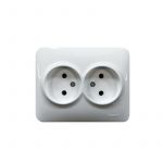 Розетка 2-м Karina Life без заземл. ПБТ бел. LEZARD 708-0200-128B Розетка 2-м Karina Life без заземл. ПБТ бел. LEZARD 708-0200-128B