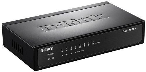 Коммутатор DES-1008P/C1A 8х100Mb 4PoE 52W неупр. D-Link 89960