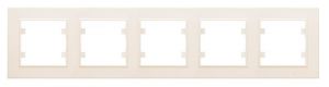 Рамка 5-м Karea горизонт. крем. Makel 56010705 Рамка 5-м Karea горизонт. крем. Makel 56010705