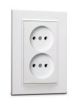 Розетка 2-я б/з СП Karea 16А IP20 бел. Makel 56001017 Розетка 2-я б/з СП Karea 16А IP20 бел. Makel 56001017