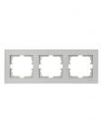 Рамка 3-местн. горизонт. VESNA платина LEZARD 742-3500-148 Рамка 3-местн. горизонт. VESNA платина LEZARD 742-3500-148