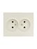 Розетка 2-м СП VESNA без заземл. ПБТ кремов. LEZARD 742-0300-128B
