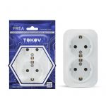 Розетка 2-м ОП Frea 16А IP20 250В с заземл. АБС-пластик бел. TOKOV ELECTRIC TKE-FR-R2Z-C01 Розетка 2-м ОП Frea 16А IP20 250В с заземл. АБС-пластик бел. TOKOV ELECTRIC TKE-FR-R2Z-C01