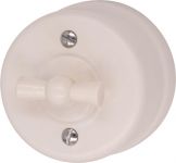 Выключатель 1-кл. пластик песочн. зол. Bironi B1-200-24 Выключатель 1-кл. пластик песочн. зол. Bironi B1-200-24