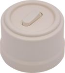 Выключатель проходной 1-кл. (клавишный) пластик песочн. зол. Bironi B1-221-24 Выключатель проходной 1-кл. (клавишный) пластик песочн. зол. Bironi B1-221-24