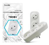 Разветвитель 3-м без заземл. 16А 250В IP20 полипропилен бел. TOKOV ELECTRIC TKL-S3-C01 Разветвитель 3-м без заземл. 16А 250В IP20 полипропилен бел. TOKOV ELECTRIC TKL-S3-C01