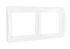 Рамка 2-м Валери горизонт. бел. UNIVersal ВР002Г