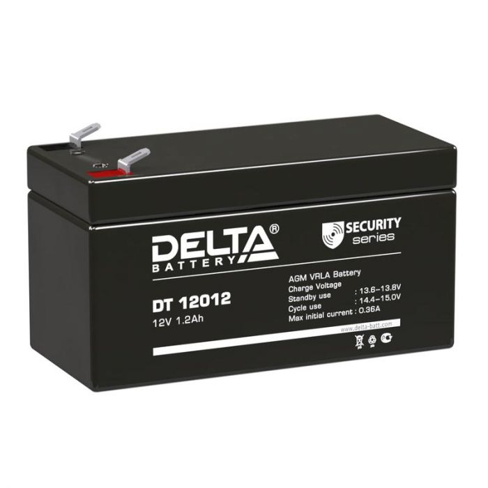 Аккумулятор ОПС 12В 1.2А.ч Delta DT 12012