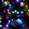 Гирлянда светодиодная "Мультишарики" 10м d17.5мм 100LED RGB 16Вт 220-240В IP65 провод ПВХ черн. Neon-Night 303-509-2
