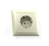 Розетка 1-м СП Селена РС16-400 16А IP20 с заземл. защ. шторки сл. кость Кунцево 8151 Розетка 1-м СП Селена РС16-400 16А IP20 с заземл. защ. шторки сл. кость Кунцево 8151