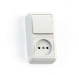 Блок комбинированный ОП БКВР-427 Оптима (1-кл. выкл. + розетка) бел. Кунцево 8060 Блок комбинированный ОП БКВР-427 Оптима (1-кл. выкл. + розетка) бел. Кунцево 8060