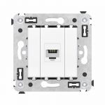 Розетка телефонная 1-м СП Avanti "Белое облако" RJ12 без шторок механизм DKC 4400613 Розетка телефонная 1-м СП Avanti "Белое облако" RJ12 без шторок механизм DKC 4400613