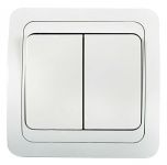 Выключатель 2-кл. СП Classico 2023 10А IP20 бел. ASD / IN HOME 4680005959860 Выключатель 2-кл. СП Classico 2023 10А IP20 бел. ASD / IN HOME 4680005959860