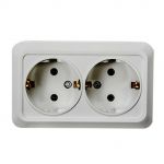 Розетка 2-м BOLLETO с заземл. накл. 7128 бел. ASD / IN HOME 4680005959839 Розетка 2-м BOLLETO с заземл. накл. 7128 бел. ASD / IN HOME 4680005959839