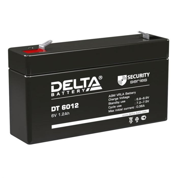 Аккумулятор ОПС 6В 1.2А.ч Delta DT 6012