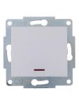 Выключатель 1-кл. 1п СП Karina 10А IP20 с подсветкой механизм бел. LEZARD 707-0288-111 Выключатель 1-кл. 1п СП Karina 10А IP20 с подсветкой механизм бел. LEZARD 707-0288-111