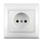 Розетка 1-м СП Севиль 16А IP20 без заземл. бел. UNIVersal С0022 Розетка 1-м СП Севиль 16А IP20 без заземл. бел. UNIVersal С0022