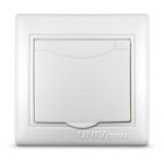 Розетка 1-м СП Севиль 16А IP20 с заземл. с крышкой бел. UNIVersal С0029 Розетка 1-м СП Севиль 16А IP20 с заземл. с крышкой бел. UNIVersal С0029