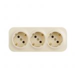 Розетка 3-м ОП Quteo 16А IP20 250В 3х2P+E с заземл. защ. шторки сл. кость Leg 782268 Розетка 3-м ОП Quteo 16А IP20 250В 3х2P+E с заземл. защ. шторки сл. кость Leg 782268