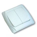 Выключатель 2-кл. СП Маргарита 10А IP20 бел. UNIVersal М0023 Выключатель 2-кл. СП Маргарита 10А IP20 бел. UNIVersal М0023