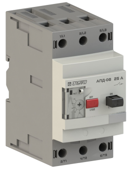 Автоматический выключатель защиты двигателя  АПД-08 In=64A Ir=40-63A
