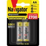 Аккумулятор AA/HR6 94 465 NHR-2700-HR6-BP2 (блист.2шт) Navigator 94465 Аккумулятор AA/HR6 94 465 NHR-2700-HR6-BP2 (блист.2шт) Navigator 94465