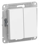 Выключатель 2-кл. AtlasDesign (сх. 5) 10AX механизм лотос SE ATN001351