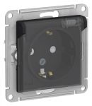 Розетка 1-м СП AtlasDesign Aqua 16А IP44 с заземл. защ. шторки с прозр. крышкой механизм карбон SE ATN441046 Розетка 1-м СП AtlasDesign Aqua 16А IP44 с заземл. защ. шторки с прозр. крышкой механизм карбон SE ATN441046