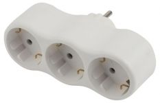 Разветвитель 3-м с заземл. 16А IP20 SPx-3e-W бел. Эра Б0053479 Разветвитель 3-м с заземл. 16А IP20 SPx-3e-W бел. Эра Б0053479
