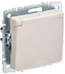 Розетка BRITE РСбш10-3-44-БрКр 16А IP44 с заземл. защ. шторки с крышкой беж. IEK BR-R16-16-44-K10 Розетка BRITE РСбш10-3-44-БрКр 16А IP44 с заземл. защ. шторки с крышкой беж. IEK BR-R16-16-44-K10