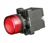 Лампа сигнальная в пластиковом корпусе LED 230В желтая