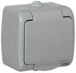 Розетка 1-м ОП Aquatic РСш12-2-А 16А IP54 с заземл. с крышкой сер. IEK ERA12-K03-16-54 Розетка 1-м ОП Aquatic РСш12-2-А 16А IP54 с заземл. с крышкой сер. IEK ERA12-K03-16-54