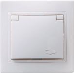 Розетка 1-м СП Кварта РСбш10-3-КБ 16А IP20 с заземл. защ. шторки с крышкой бел. IEK ERK12-K01-16-DM Розетка 1-м СП Кварта РСбш10-3-КБ 16А IP20 с заземл. защ. шторки с крышкой бел. IEK ERK12-K01-16-DM