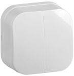 Выключатель 2-кл. ОП GLORY 10А ВС20-2-0-ХБ бел. IEK EVH20-K01-10 Выключатель 2-кл. ОП GLORY 10А ВС20-2-0-ХБ бел. IEK EVH20-K01-10