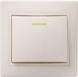 Выключатель 1-кл. СП Кварта 10А IP20 ВС10-1-1-ККм с индикацией крем. IEK EVK11-K33-10-DM Выключатель 1-кл. СП Кварта 10А IP20 ВС10-1-1-ККм с индикацией крем. IEK EVK11-K33-10-DM