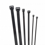 Стяжка кабельная (хомут) нейлон размер 3х100мм, цвет черный (1 пакет/100 шт.)