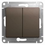 Переключатель проходной 2-кл. СП Glossa 10А IP20 (сх. 6/2) 10AX механизм шоколад. SE GSL000865 Переключатель проходной 2-кл. СП Glossa 10А IP20 (сх. 6/2) 10AX механизм шоколад. SE GSL000865