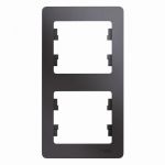 Рамка 2-м Glossa вертикал. графит SE GSL001306 Рамка 2-м Glossa вертикал. графит SE GSL001306