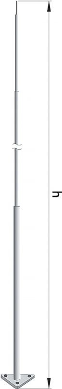 Мачта секционная для пассивного молниеприемника, 20 м