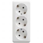 Розетка 3-м ОП Этюд 16А IP20 250В с заземл. без защ. шторок бел. SE PA16-011B Розетка 3-м ОП Этюд 16А IP20 250В с заземл. без защ. шторок бел. SE PA16-011B